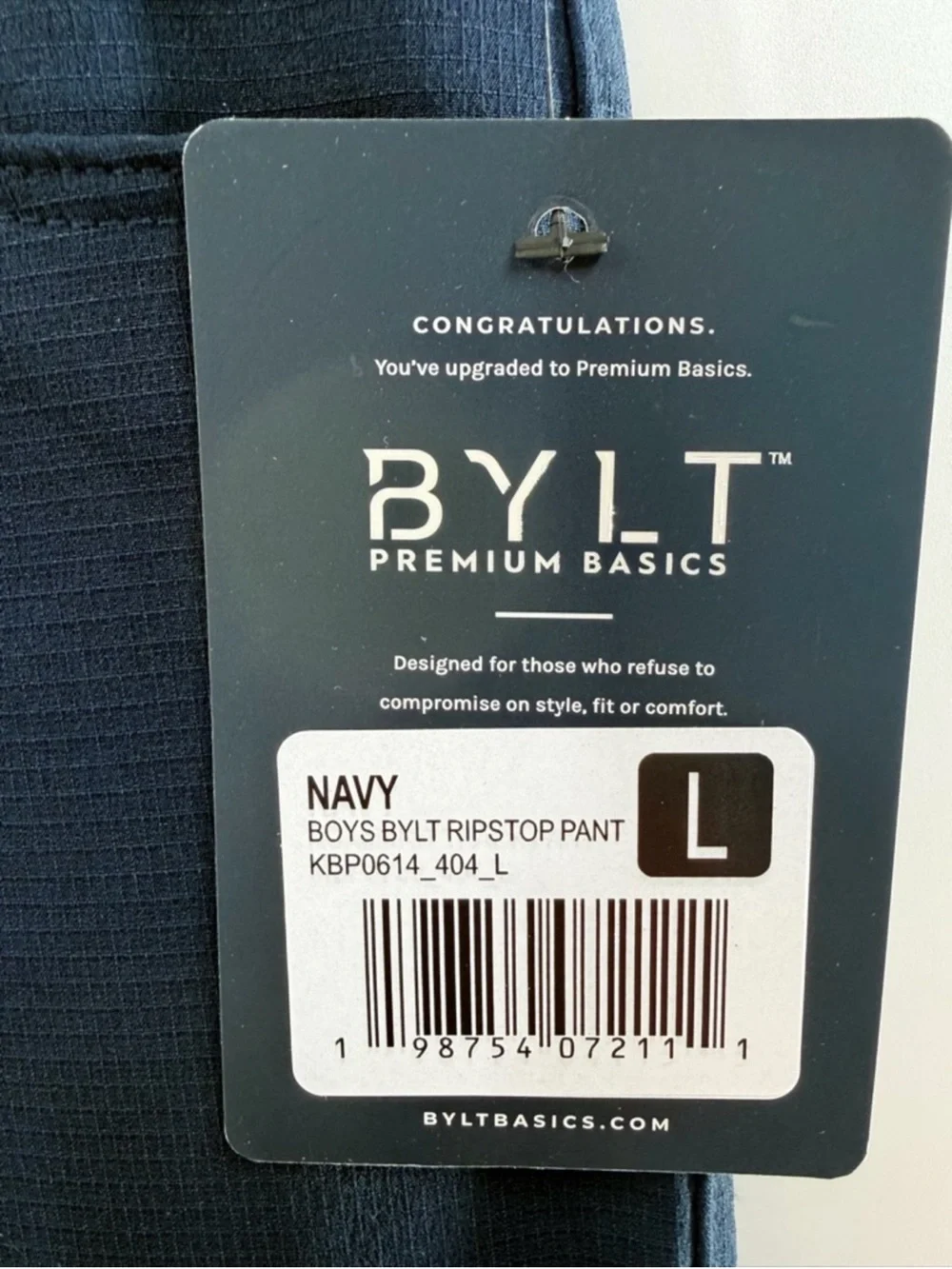 NWT Bylt Basics Blue Ripstop Pants